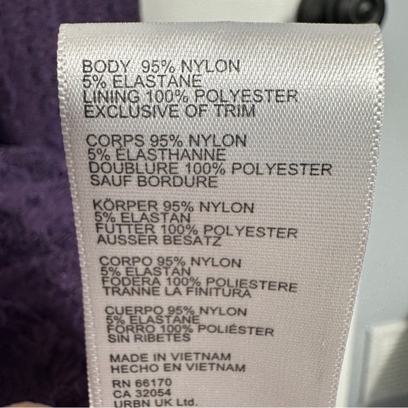 Urban Outfitters Nikita Lace Hanky Hem midi dress, purple, sz S, NEW - Picture 12 of 16